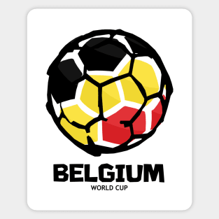 Belgium Football Country Flag Sticker